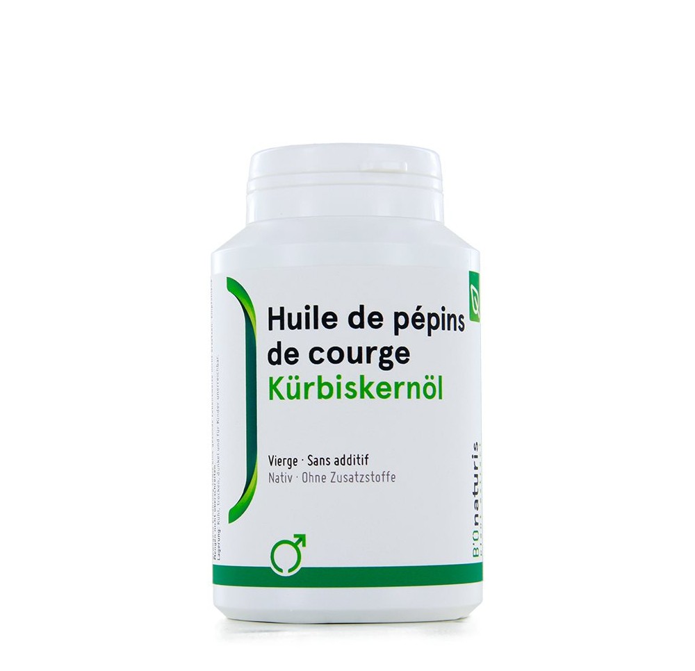 BIONATURIS huile pépins courge caps 500 mg 180 pce BIONATURIS huile pépins courge caps 500 mg 180 pce