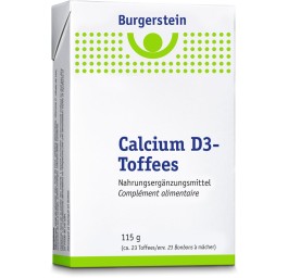 BURGERSTEIN Calcium D3 toffees 115 g