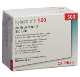 KYBERNIN P subst sèche 500 UI c solv fl