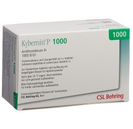 KYBERNIN P subst sèche 1000 UI c solv fl