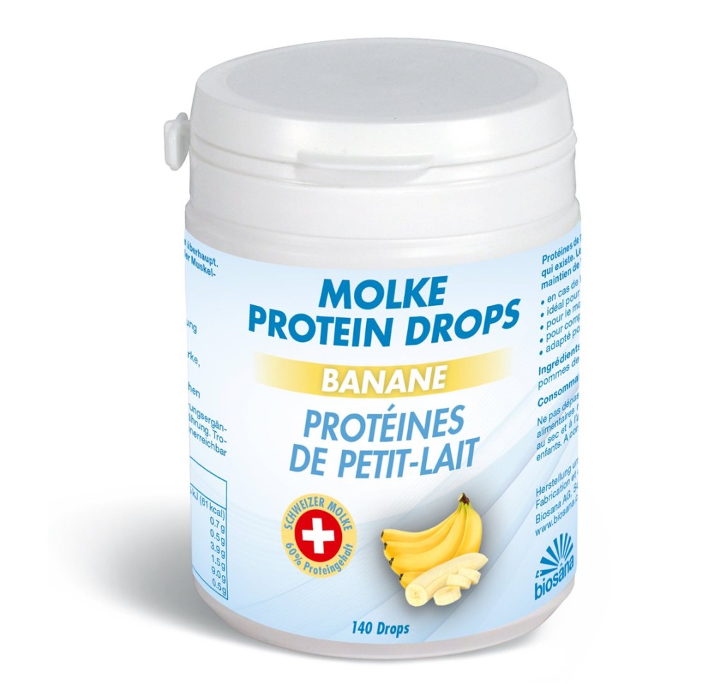 BIOSANA protéines petit-lait drops banane 140 pce