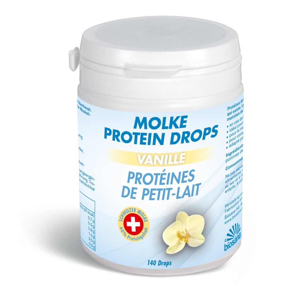 BIOSANA protéines petit-lait drops vanil 140 pce
