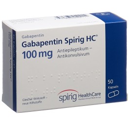 GABAPENTINE Spirig HC caps 100 mg 50 pce