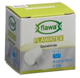 FLAWA FLAWATEX bande de gaze 4cmx10m inélastique