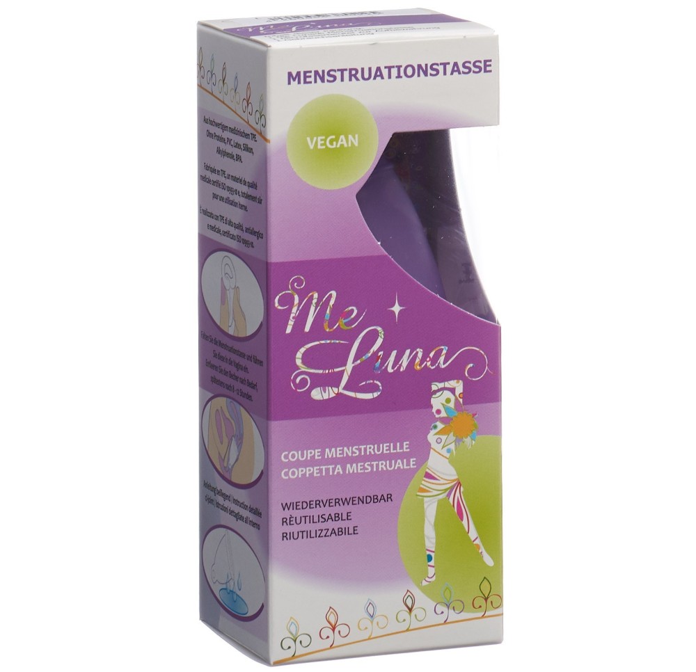 ME LUNA Coupe menstruelle Classic L anneau violet ME LUNA Coupe menstruelle Classic L anneau violet