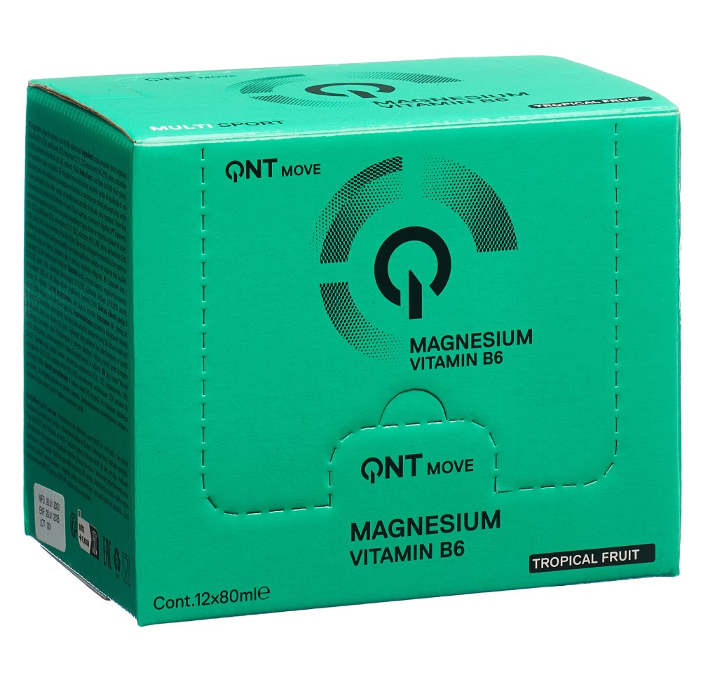 QNT Magnesium Vit B6 Shot Tropical Frui 12 x 80 ml QNT Magnesium Vit B6 Shot Tropical Frui 12 x 80 ml