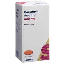 DARUNAVIR Sandoz cpr pell 600 mg bte 60 pce
