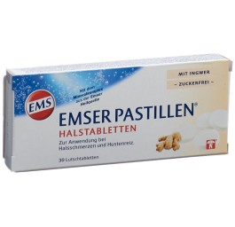 EMSER pastilles sans sucre avec gingembre 30 pce