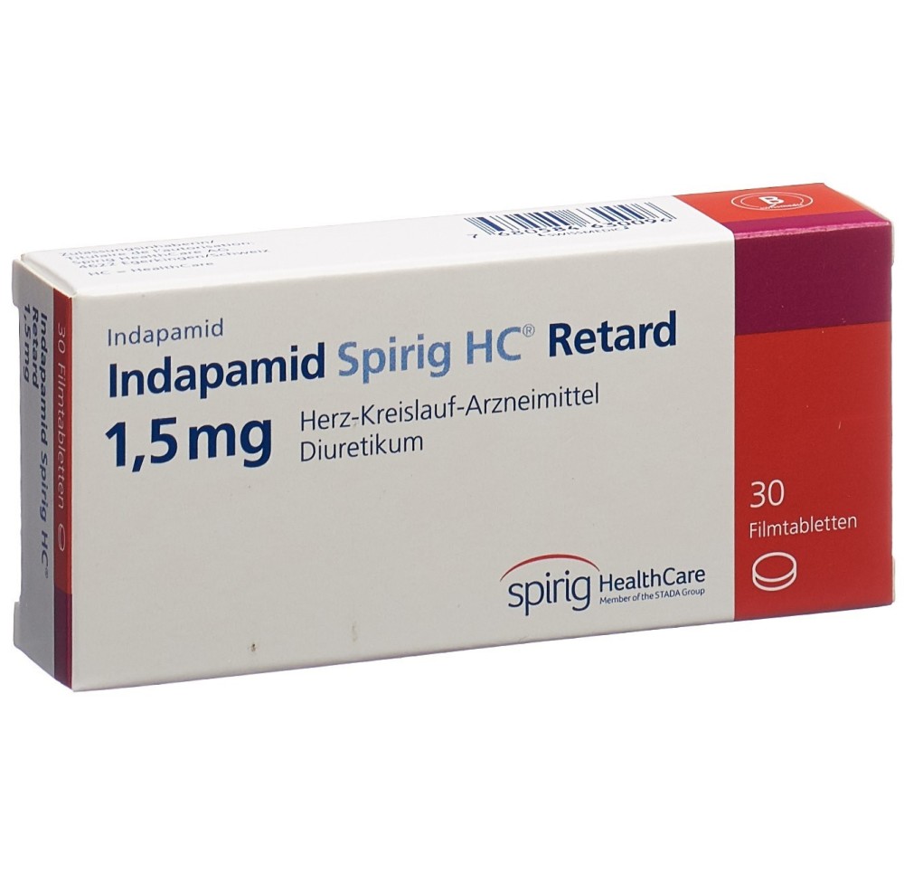 INDAPAMIDE Spirig HC cpr pell ret 1.5 mg 30 pce INDAPAMIDE Spirig HC cpr pell ret 1.5 mg 30 pce