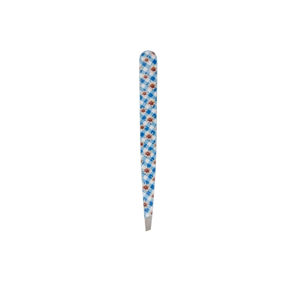 HAUSMANN pince biseautée Edelweiss carreaux bleu