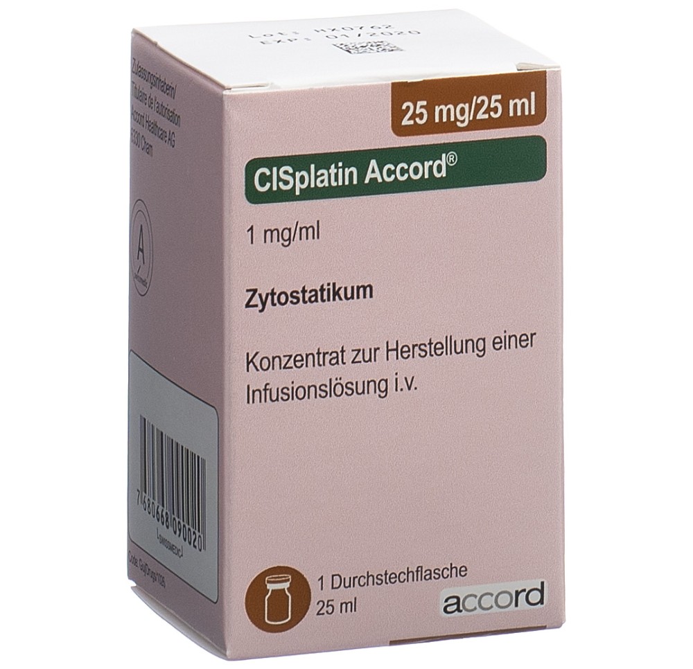 CISPLATIN Accord 25 mg/25ml flac 25 ml