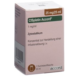 CISPLATIN Accord 25 mg/25ml flac 25 ml