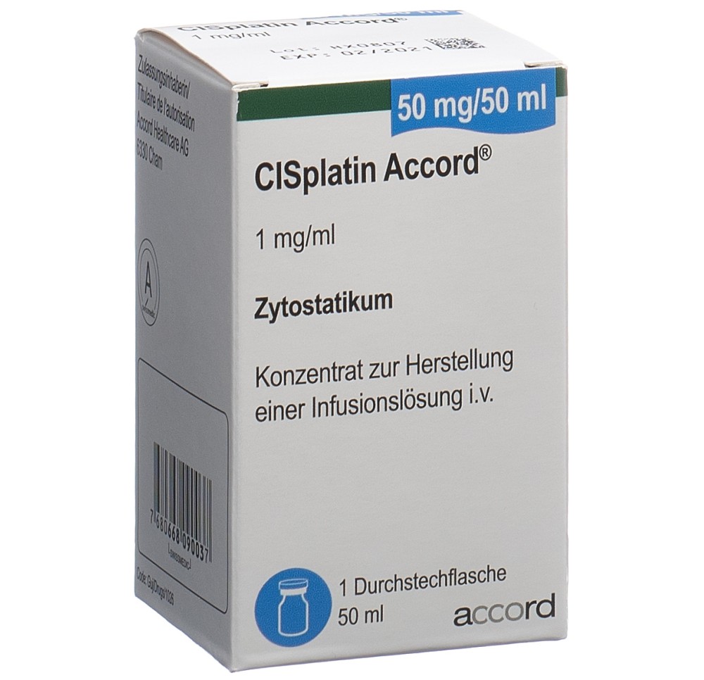 CISPLATIN Accord 50 mg/50ml flac 50 ml