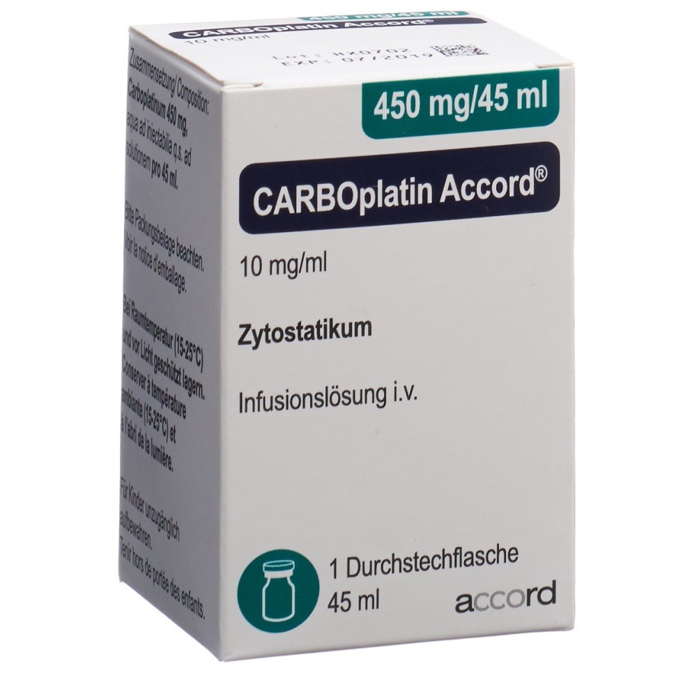 CARBOPLATIN Accord 450 mg/45ml flac 45 ml CARBOPLATIN Accord 450 mg/45ml flac 45 ml