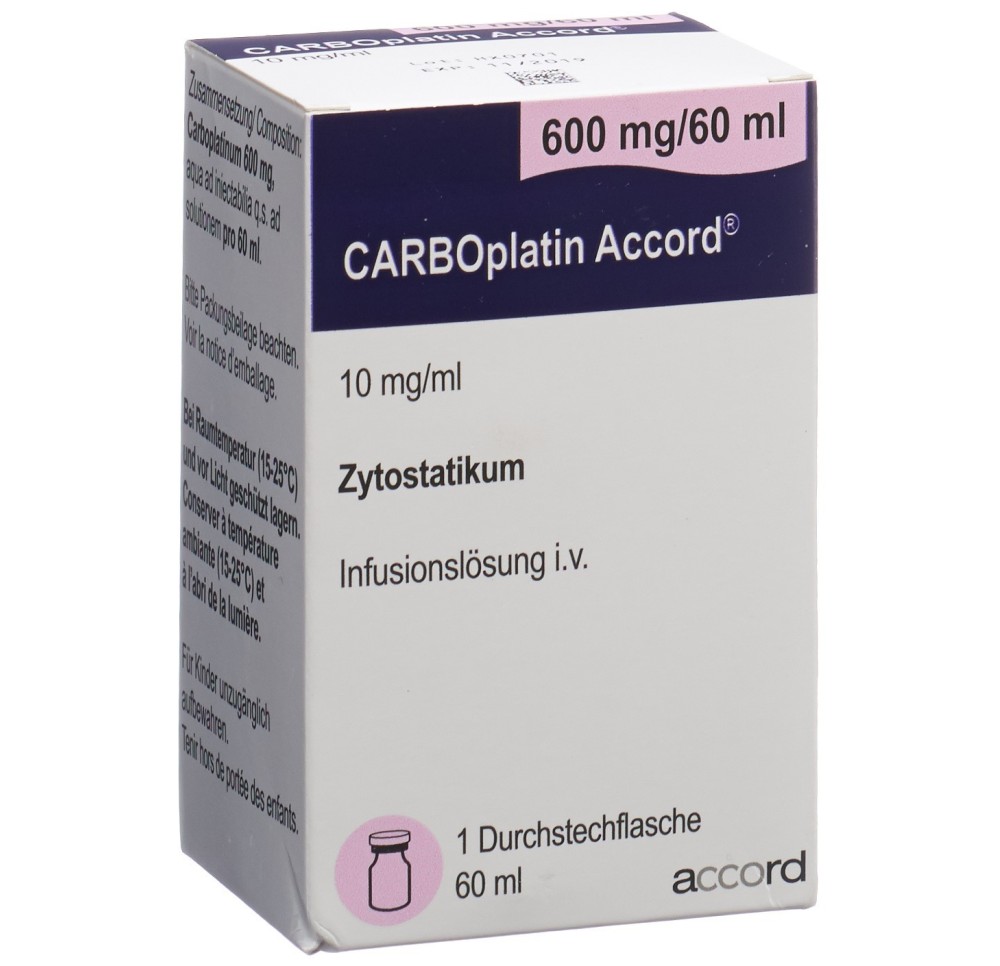CARBOPLATIN Accord 600 mg/60ml flac 60 ml