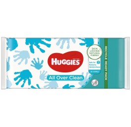 HUGGIES lingettes humides All Ov Clean 56 pce