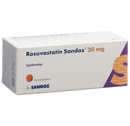 ROSUVASTATINE Sandoz cpr pell 20 mg 100 pce