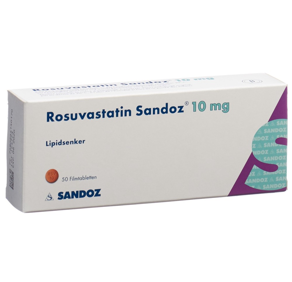 ROSUVASTATINE Sandoz cpr pell 10 mg 50 pce