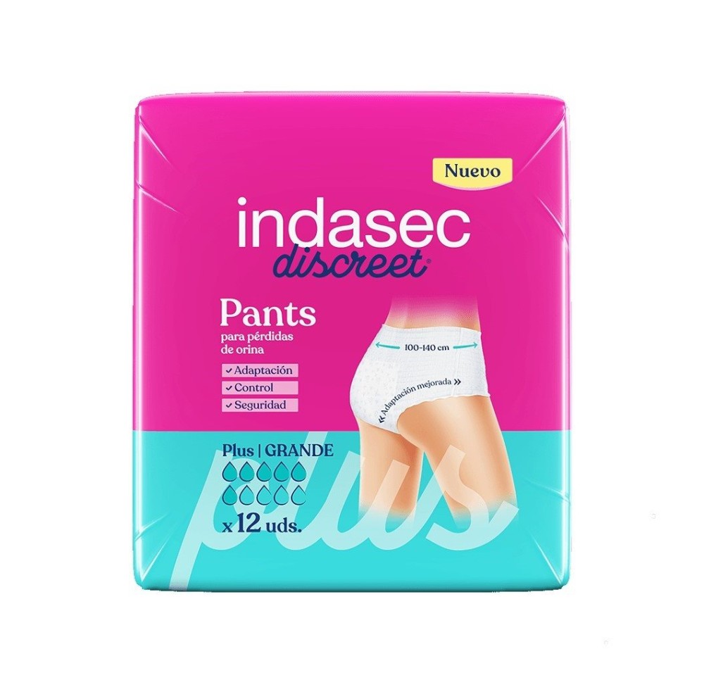 INDASEC Discreet Pant L Plus 12 pce