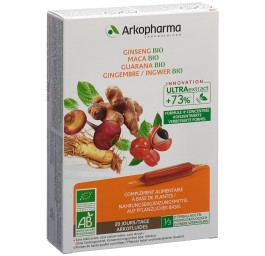 ARKOFLUIDE Gins-Maca-Guar-Ging amp buv bio 20 pce