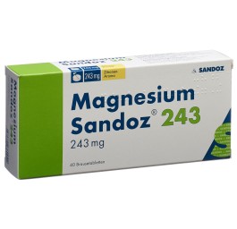 MAGNESIUM Sandoz cpr eff 243 mg bte 40 pce
