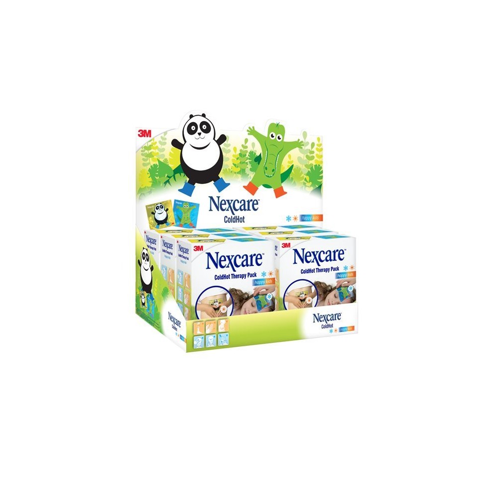 3M NEXCARE ColdHot Therapy display Happy Kids 6pce