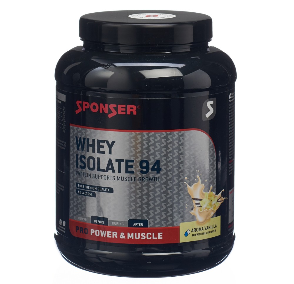SPONSER Whey Isolate 94 Vanilla bte 850 g SPONSER Whey Isolate 94 Vanilla bte 850 g