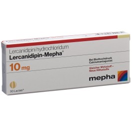 LERCANIDIPIN Mepha Lactab 10 mg 30 pce