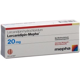 LERCANIDIPIN Mepha Lactab 20 mg 30 pce