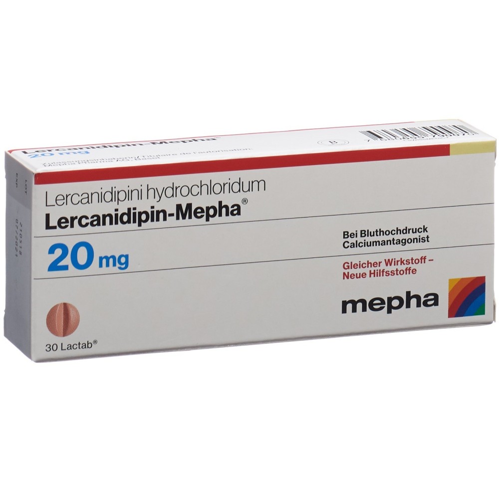 LERCANIDIPIN Mepha Lactab 20 mg 30 pce