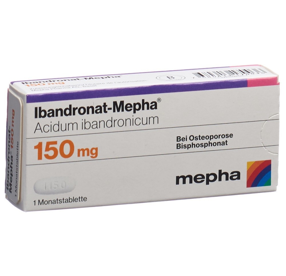 IBANDRONAT Mepha 150 mg comprimés mensuels