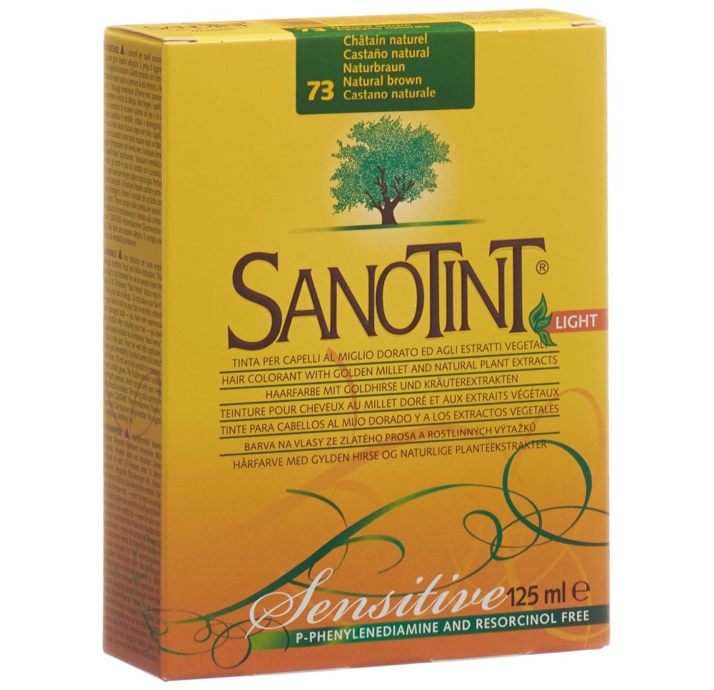 SANOTINT Sensitive teinture 73 châtain naturel SANOTINT Sensitive teinture 73 châtain naturel