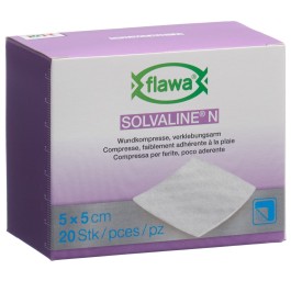 FLAWA Solvaline N compresses 5x5cm stér 20 pce
