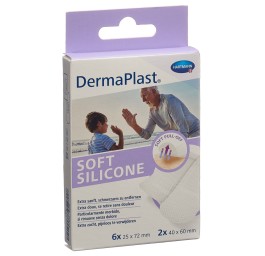 DERMAPLAST Soft Silicone Strips 8 pce