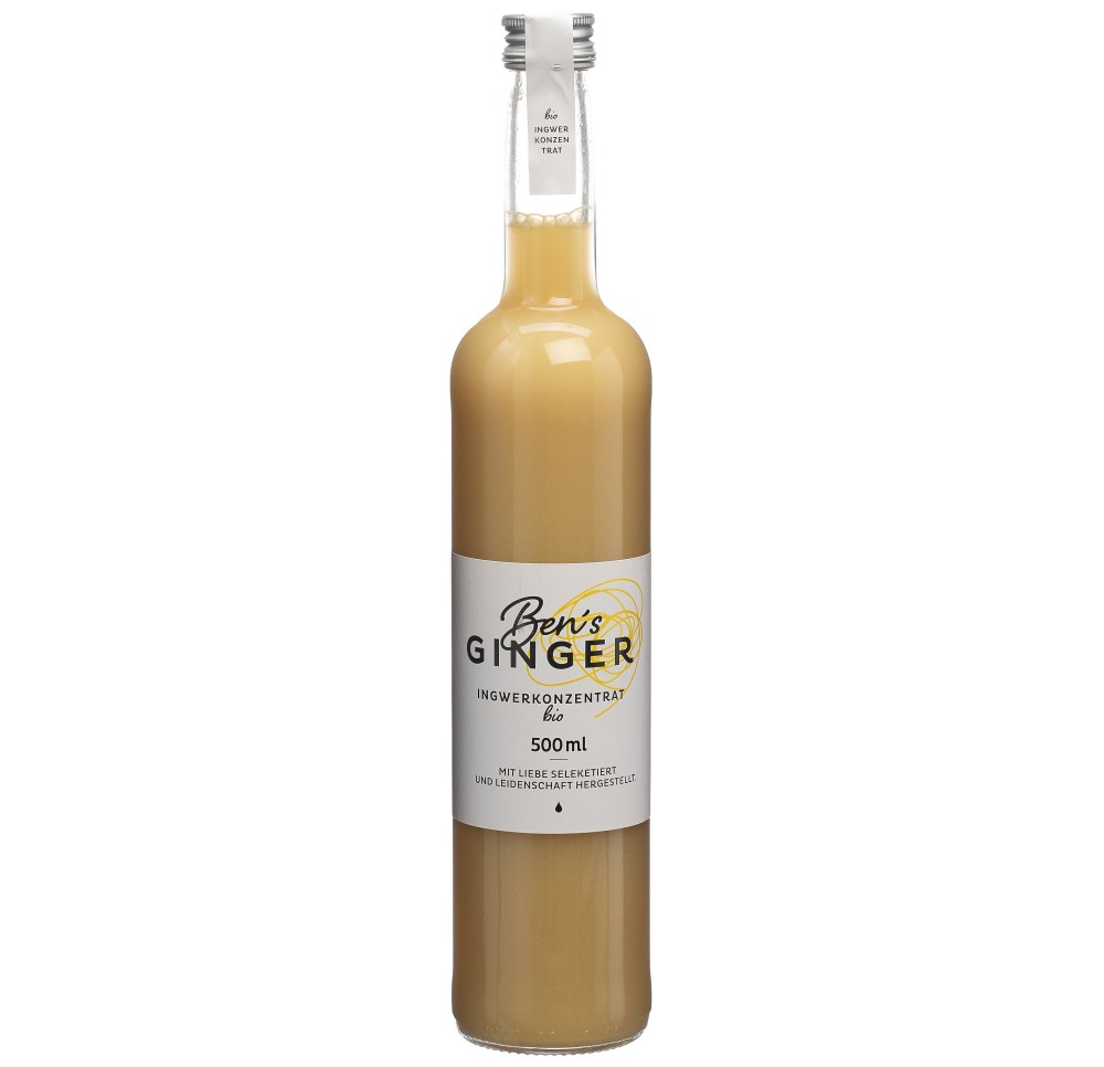 BEN'S GINGER concentré de gingembre bio fl 500 ml BEN'S GINGER concentré de gingembre bio fl 500 ml
