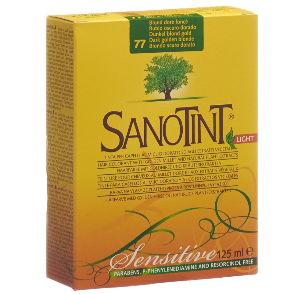 SANOTINT Sensitive teinture 77 blond doré foncé SANOTINT Sensitive teinture 77 blond doré foncé