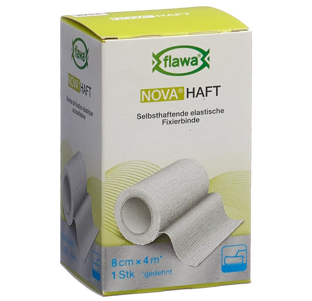 FLAWA NOVA Haft bande gaze cohésive 8cmx4m FLAWA NOVA Haft bande gaze cohésive 8cmx4m