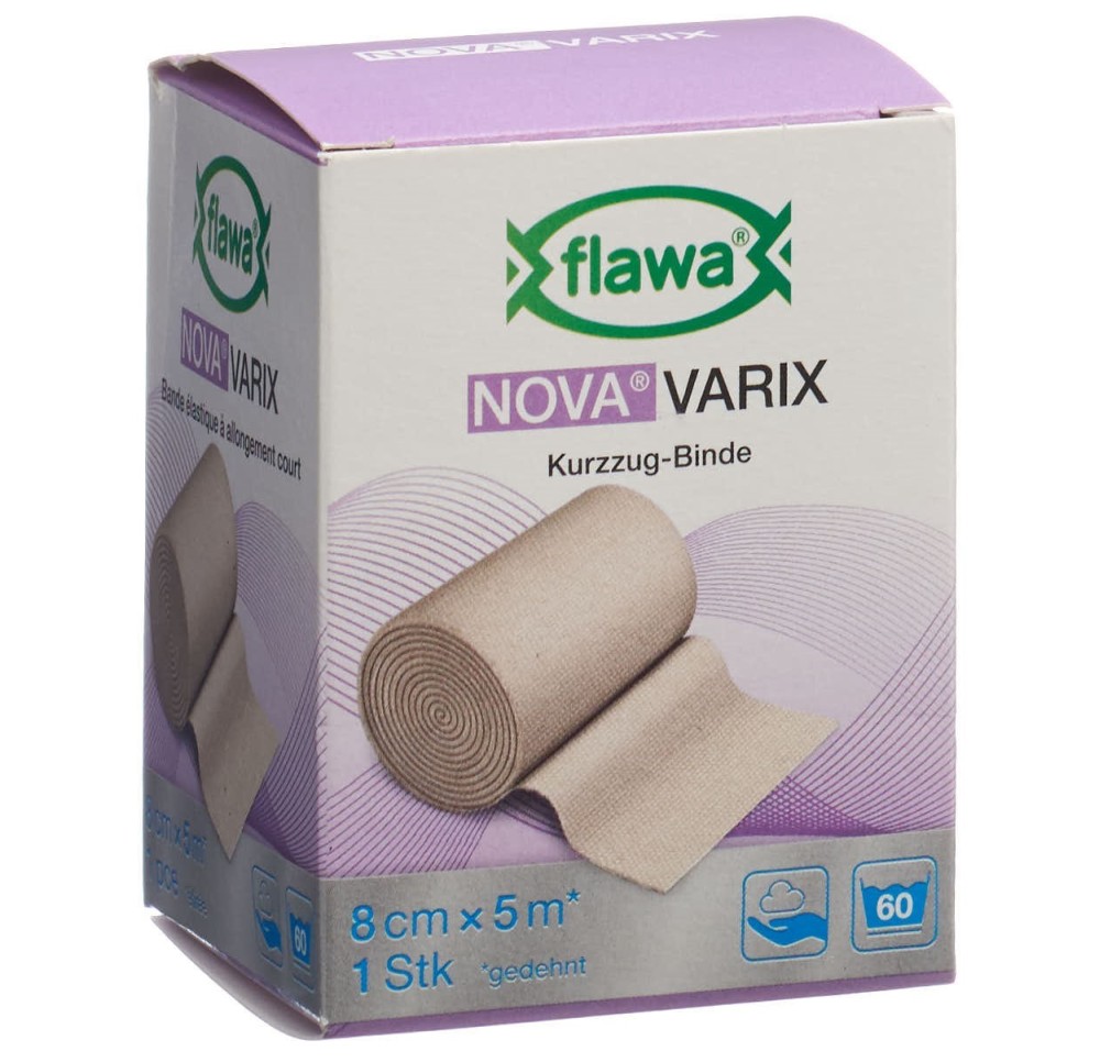 FLAWA NOVA Varix bande à allongement court 8cmx5m FLAWA NOVA Varix bande à allongement court 8cmx5m