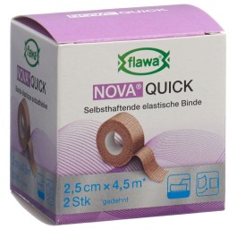 FLAWA NOVA Quick bande au cohé 2.5cmx4.5m ch 2 pce