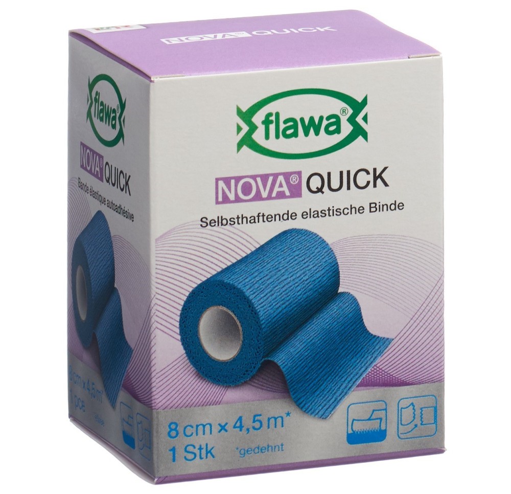 FLAWA NOVA Quick bande au cohé 8cmx4.5m bl FLAWA NOVA Quick bande au cohé 8cmx4.5m bl