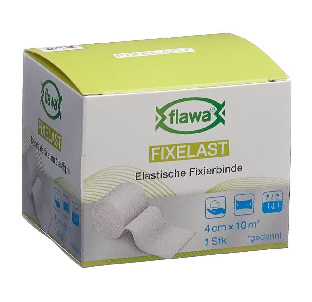 FLAWA Fixelast bande de gaze 4cmx10m FLAWA Fixelast bande de gaze 4cmx10m