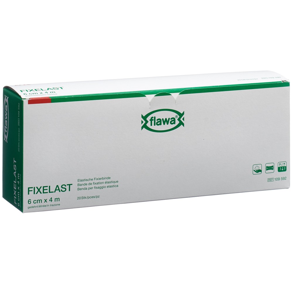 FLAWA Fixelast bande de gaze 6cmx4m Cellux 20 pce FLAWA Fixelast bande de gaze 6cmx4m Cellux 20 pce