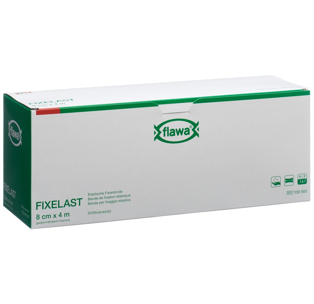 FLAWA Fixelast bande de gaze 8cmx4m Cellux 20 pce FLAWA Fixelast bande de gaze 8cmx4m Cellux 20 pce