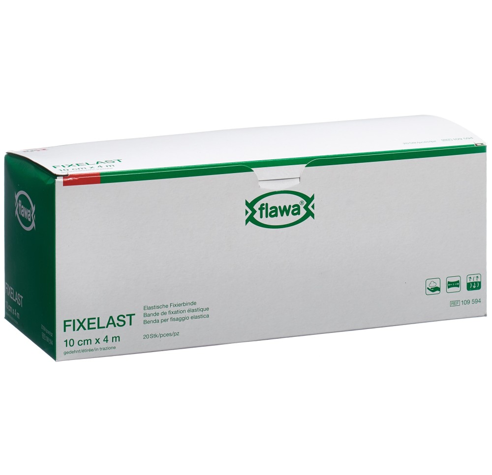 FLAWA Fixelast bande de gaze 10cmx4m Cellux 20 pce FLAWA Fixelast bande de gaze 10cmx4m Cellux 20 pce