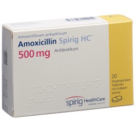 AMOXICILLINE Spirig HC cpr disp 500 mg 20 pce