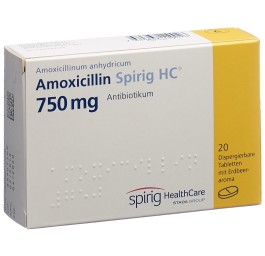 AMOXICILLINE Spirig HC cpr disp 750 mg 20 pce