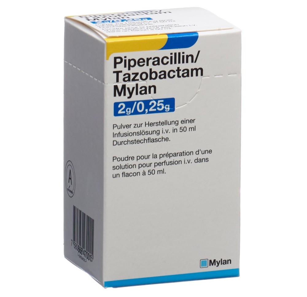 PIPERACILLIN TAZOB. Mylan 2 g/0.25 g flac PIPERACILLIN TAZOB. Mylan 2 g/0.25 g flac