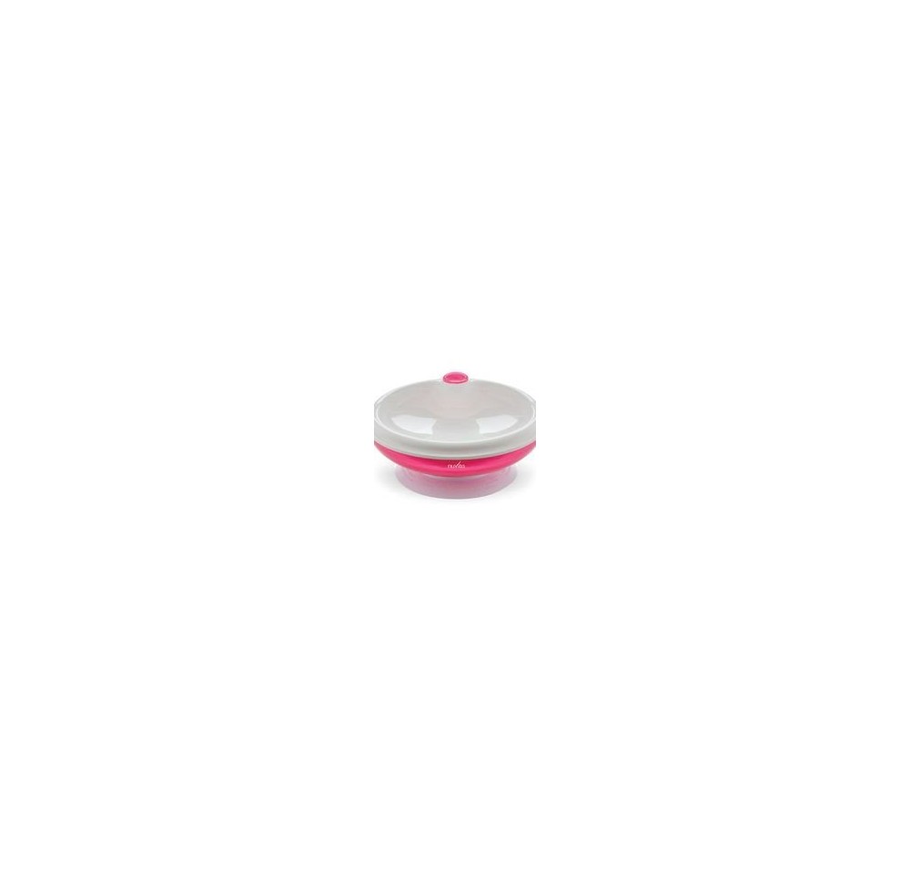 NUVITA assiette chaude avec ventouse rose