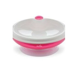 NUVITA assiette chaude avec ventouse rose