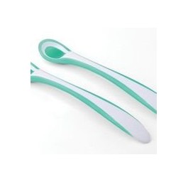 NUVITA cuillères thermosensibles vert 2 pce